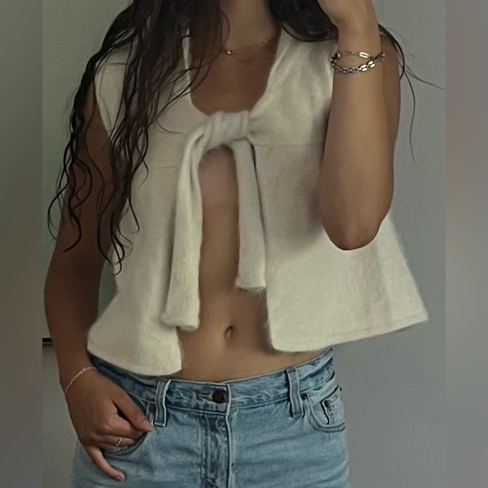 Free people white vest